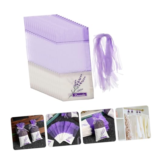 Bolsitas vacías de sachet lavanda con cordón 50 pcs miniatura 4
