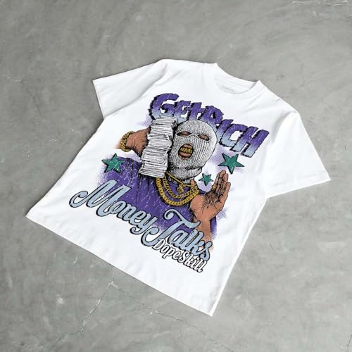 Image of DopeSkill Graphic Tee Streetwear Hip Hop Hypebeast Street Style Unisex T-Shirt Sneaker Colour Matching Shirts Cool Flexing