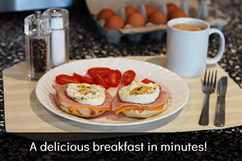 image for SABLEWARE Microwave Egg Poacher - Easy To Use Microwave Egg Cooker Wit