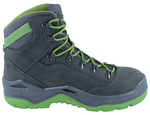 LOWA Renegade Work GTX Mid S3, Farbe:schwarz/grün, Schuhgröße:43 (UK 8.5)