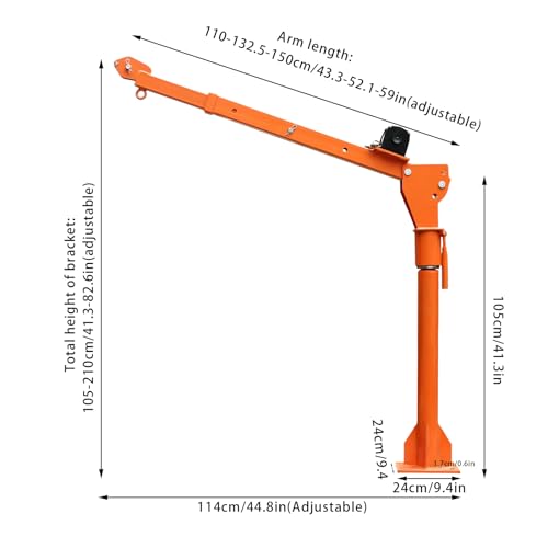 Grúa plegable montada en camión con cabrestante eléctrico 12V 3500 lb miniatura 4