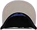 KNW-1467 BLK-Roy Classic Snapback Hat Blank Cap Underbrim Cotton Wool Blend Flat Visor Adjustable Unisex