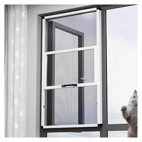 Mosquitera de polea ajustable 550x1200mm para ventanas de casa y protectores de seguridad