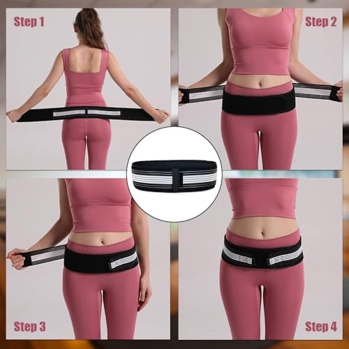 Image of ARPK Back Pain Belt Lower Back Support Brace for Men and Women- Anti-Slip Sciatica Pain Relief - Sacroiliac SI Joint Hip, Pelvic Beltt - Back Pain Belt For Women - REGULAR SIZE (grey)