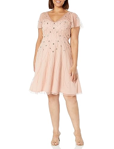 Image of Adrianna Papell Women's Beaded Short Dress