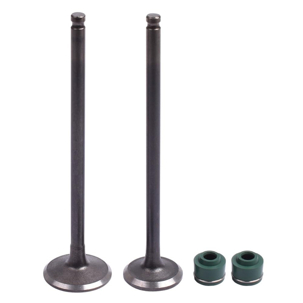 Intake and Exhaust Valve Stem Kit Fit for Yamaha FZ400 1997 FZR400 1WG 1986-1987 4.5mm Cylinder 16 Motorcycle Engine Parts(1x Intake 1x Exhaust)
