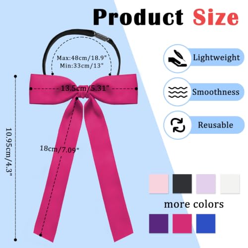 Image of Luckyvestir Western Bow Ties for Men Women, Black /Red Colonel Satin Ribbon String Bow Tie for Costume Uniform