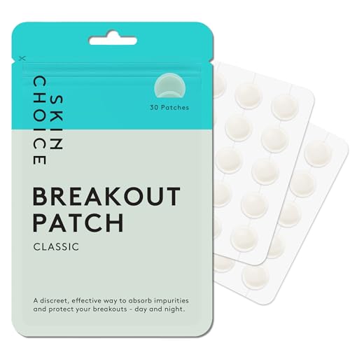 SKIN CHOICE Spot Patches Breakout Pimple Patches (Pack of 30) Hydrocolloid Patch Blemish Stickers Spot Dots for Face Vegan & Cruelty-Free Korean Skincare