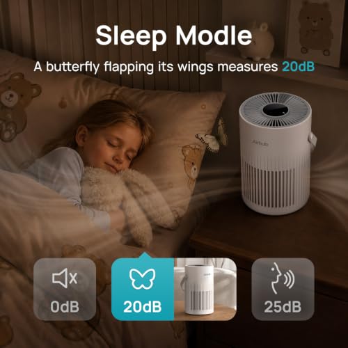 Image of Air Purifier For Home Bedroom, 20dB Quiet Sleep Mode