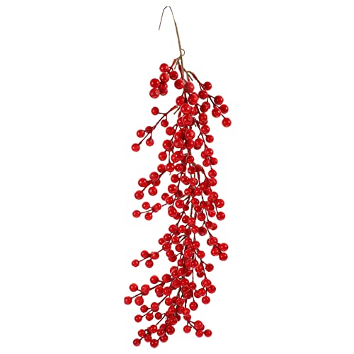 Mikikit Rama De Artificiales Rojas para Decoración Navideña Adorno Colgante para Árbol De Guirnaldas y Ramas Imitación para Festivo