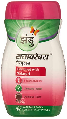 Zandu Satavarex Granules, 210 g, Enriched with Satavari/Shatavari, Clinically Tested, Natural and Safe, Scientifically Proven - Image 2