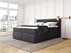 Boxspringbett 200 x 200 cm mit Visco-Topper und 7-Zonen TFK Härtegrad H2