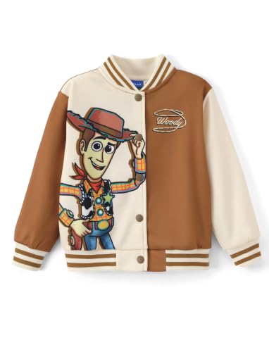 Image of Disney Marvel Bomber Jacket Spider Man Toy Story Cars Varsity Cardigan2-13Y