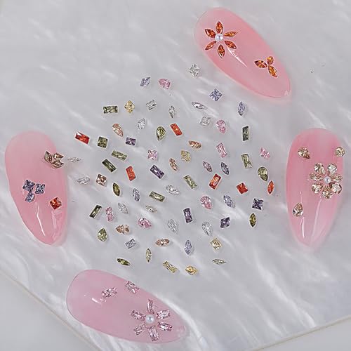 Jaliya JLA0280 200Pcs Tiny Zircon Rhinestones For Nails 3D Pointed Bottom Nail Rhinestones Nail Diamonds Colorful Nail Gems And Rhinestones thumb #1