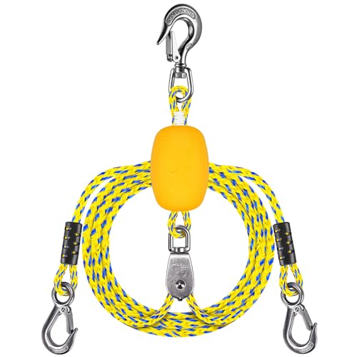 Dolibest 16ft Boat Tow Harness Boat Tow Ropes with Float,