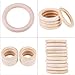 10Pcs Natural Wood Teething Rings Baby Infant Teether Wooden Bracelet Necklace DIY Craft