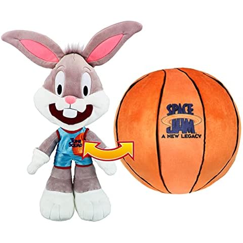 Moose Toys Space Jam: A New Legacy - Transforming Plush - 12" Bugs Bunny into a Soft Plush Basketball - Exclusive, Multicolor, (14591) Cover
