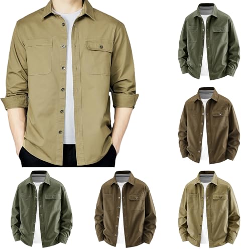 Chemise en coton délavé résistante avec poches rabat - 2