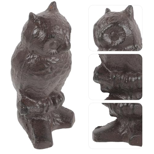 Statue hibou résistant et stable décor de jardin ou intérieur - 8