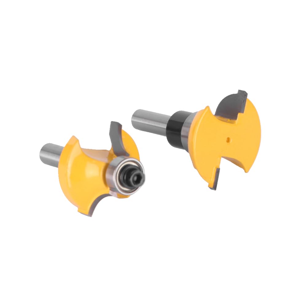 2 szt. 8mm 12mm 12.7mm klasyczny Cove Stile & zestaw szyn Router Bit frez do drewna do drewna Bit frez czołowy frezy trzpieniowe narzędzie(12.7mm shank)