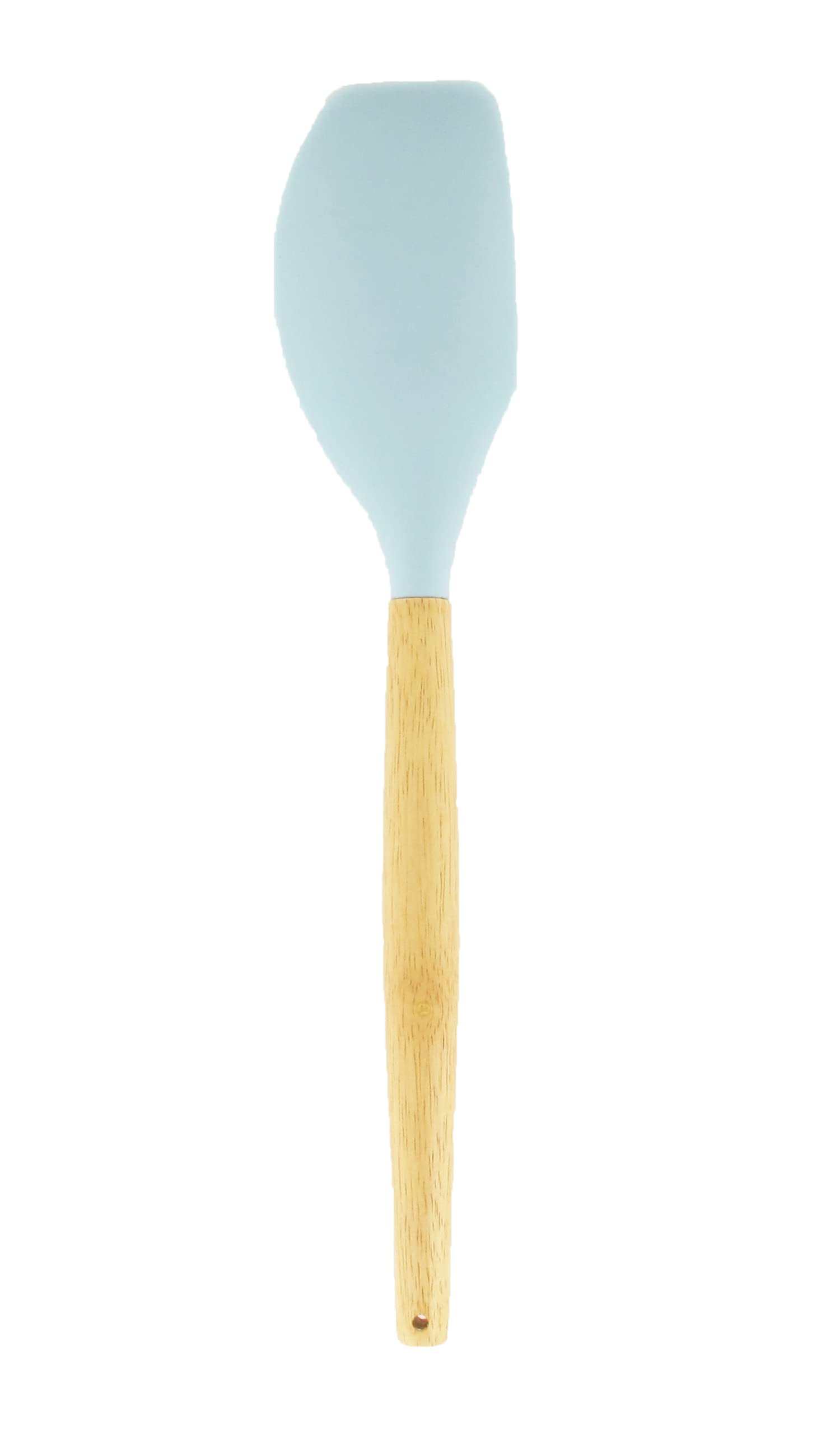 Fackelmann 30178 Küchenhelfer-Set, 5-teilig, Löffel und Pfannenwender und Ständer aus Holz, Silikon, FSC-Holz, 32 cm