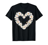 Daisies With Heart Outline Graphic.