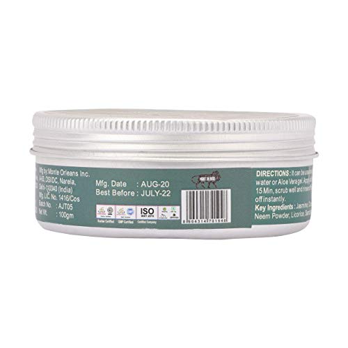 Svatv Ayurvedic Herbal Ubtan - Face Mask With Almond Jasmine & Thyme For D Tan & Anti Blemishing Skin Brightening Mask - Natural Face Pack, Beauty Face Powder - 100Gm #TOP5