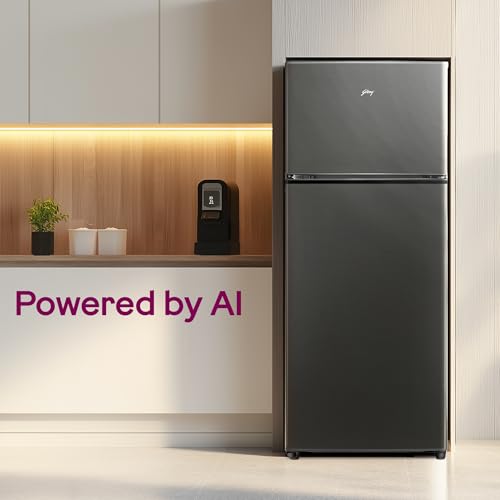 Image of Godrej 244 L 3 Star 5 Years Comprehensive | Convertible Freezer | 95%+ Food Surface Disinfection | Double Door Refrigerator (2026 Model, RT EONVALOR 280CN RCIF FS ST, Fossil Steel)