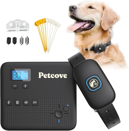 Wireless Dog Fence & Training Collar 2-in-1 | 500...