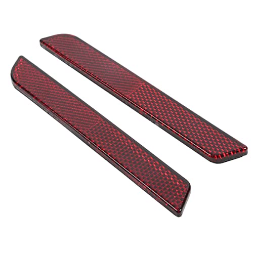 TCT-MOTORPARTS Cubierta de Cierre de Alforja con Reflector Rojo para Harley Touring Modelo Hard Bags FLT FLHT Road King Street Glide ETC 1994-2013