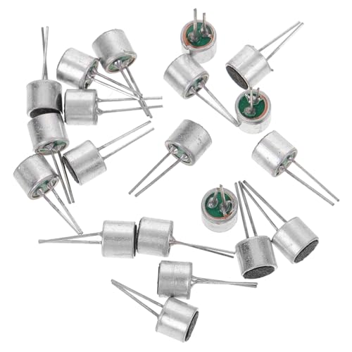 Angoily 20pcs Mini Electret Condenser Mics 2-pin Pickup for Electret Microphone for Sound Light Control Applications