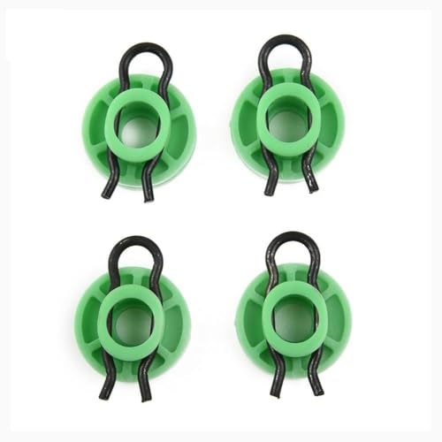Wodsty 4 rodillos reguladores de marco delantero 4 piezas 4493433 para Saab 900 93 95 850 S70 V70 19932010 Clip guía de plástico verde para motor de ventana eléctrica