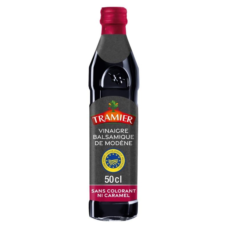 Tramier Vinaigre Balsamique De Modène Igp 50Cl - Vinaigre authentique aux arômes riches, parfait pour sublimer vos plats - Le Lot De 3