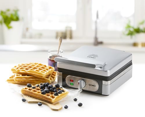 Domo DO 9047W Waffelautomat für extra dicke quadratische belgische/brüsseler Waffeln - 2