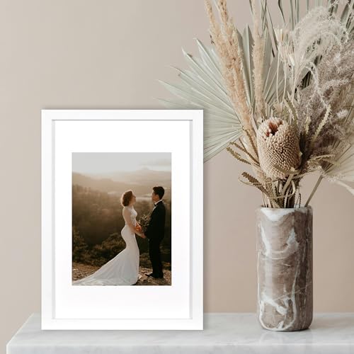 KAIWIN Picture Frame White A4(21x30cm) set of 3-15x20cm with Mat - Image 4