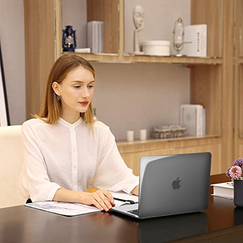 Image of TechTrendz Case Compatible for MacBook Air 13.6 inch M4 A3240 M3 A3113 M2 A2681 with Touch ID,2025 2024 2022 Release,M2 M3 M4 Air 13'' Laptop Protective Plastic Hard Shell Cover - Black