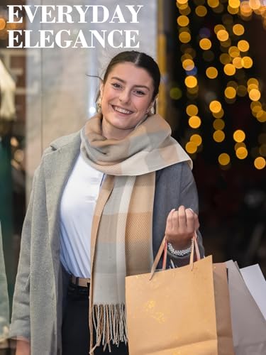 Geschenke für Frauen Schal Damen Winter: Kaschmir Damenschal Winterschal Wollschal Damen, Teenager Mädchen Geschenke für Mama Freundin Nikolaus Geschenke Weihnachtsgeschenke für Frauen Adventskalender