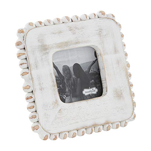 Mud Pie Square Small Beaded Edge Frame #TOP11