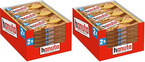 Hanuta Minis - einzeln verpackte knusprige Mini Haselnuss Schnitte - knusprige Waffeln mit zarter Haselnusscreme – Snack für zwischendurch – 200 g