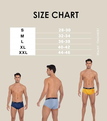 Image of Men's Underwear Briefs Viscose from Bamboo, Moisture Wicking Tagless Underwear for Men Pack Comfort Fly