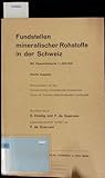 Fundstellen mineralischer Rohstoffe in der Schweiz.