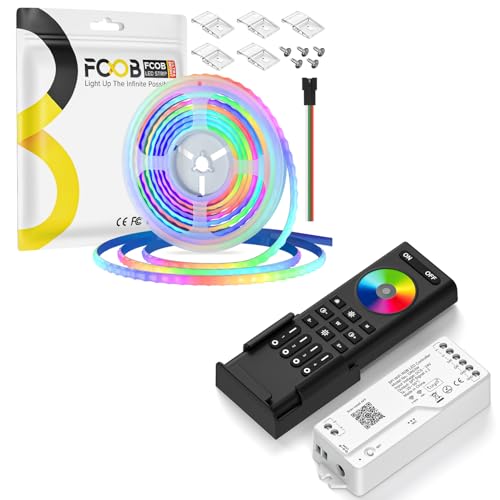 Tira de LED RGB WS2812B Direccionable 16.4FT con Controlador WiFi miniatura 1