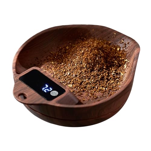 Huxibai コーヒースケール - 0.1g 高精度 デジタル キッチンスケール 充電式,1000g 高精度 計量スケール 抽出 アクセサリー,紅茶 コーヒー 食品 調味料 ドレッシング 小麦粉 計量
