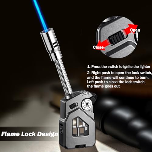 Encendedor con antorcha flexible recargable de butano miniatura 5
