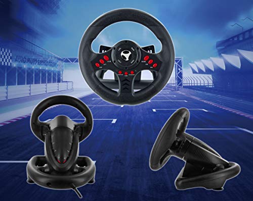 Subsonic SA5426 Racing Wheel Universal with Pedals for Playstation 4, PS4 Slim, PS4 Pro, Xbox One, Xbox One S, PS3 - Thumbnail 4