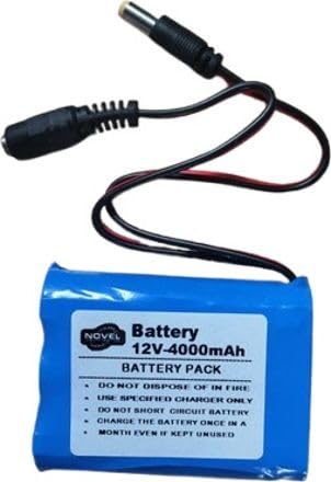 NOVEL 12V 4000mAh Lithium-Ion Rechargeable Battery Pack with BMS | Power Pack for Robotics, Security Systems, LED Applications, Electronic Devices and DIY Projects-image-7