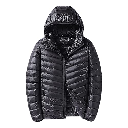 Veste matelassée pour homme manteau d'hiver léger noir