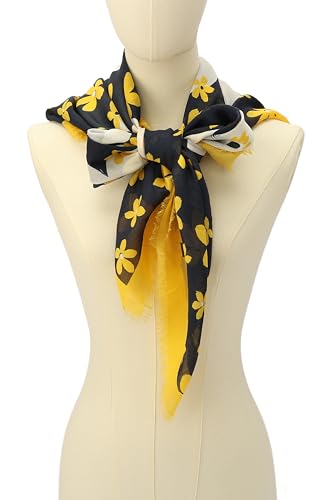 kate spade new york Women's Summer Blooms Large Square Scarf, Stylish & Lightweight Fashion Accessory3
