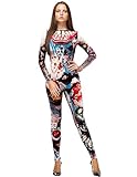 KatchOn, Scary Halloween Jumpsuits for Women - Halloween Costumes | Sexy Clown Costume for Women | Halloween Scary Costumes for Women | Clown Bodysuit for Trick or Treat, Halloween Party, Cosplay