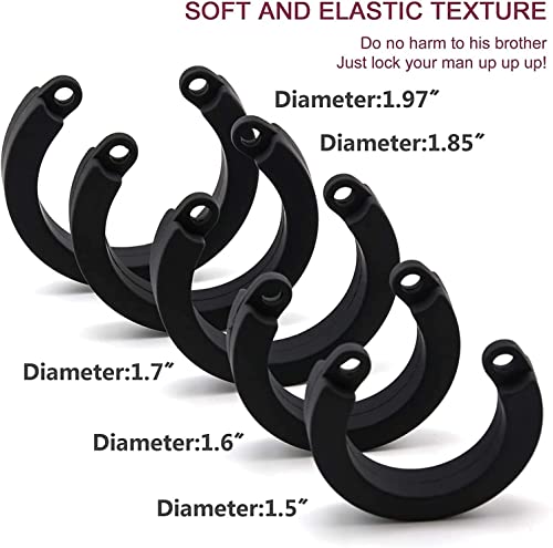 Silicone Chastity For Men Breathable Chastity Device，Cock Cage Chastity Devices Lightweight Sexual Wellness Sweater-006 #TOP4